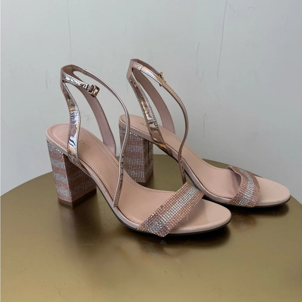 ALDO ROSE GOLD HEELS - Picture 4 of 6